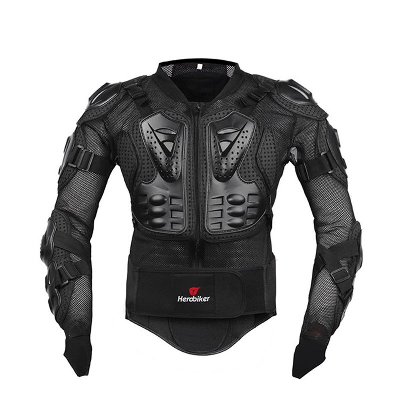 جاكيت درع كامل للجسم للدراجات النارية HEROBIKER لحماية العمود الفقري والصدر معدات موتوكروس واقي دراجات نارية جاكيت 2 أنماط