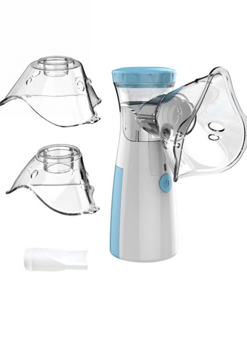 Portable Nebulizer Machine,Mini Vaporizers,USB Rechargeable Handheld Mesh Inhaler,Two Ways To Use For Adults And Children With Breathing Problems, For Home Office Outdoor