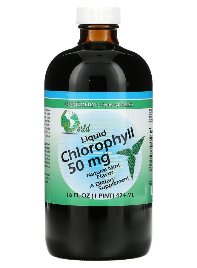 Liquid Chlorophyll Natural Mint 50 mg 16 fl oz (474 ml)