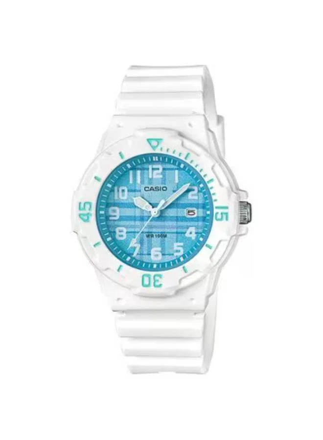كاسيو Women's Analog Display Watch With White Resin Strap - LRW-200H-2C