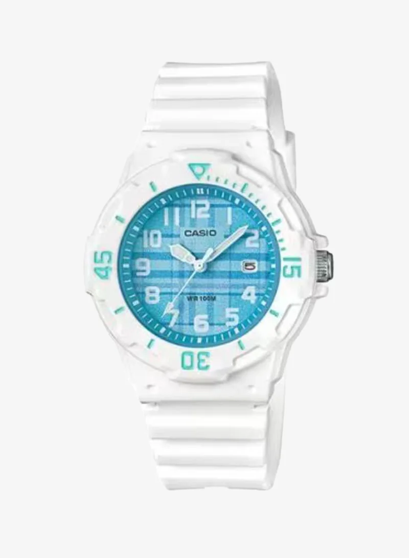 كاسيو Women's Analog Display Watch With White Resin Strap - LRW-200H-2C