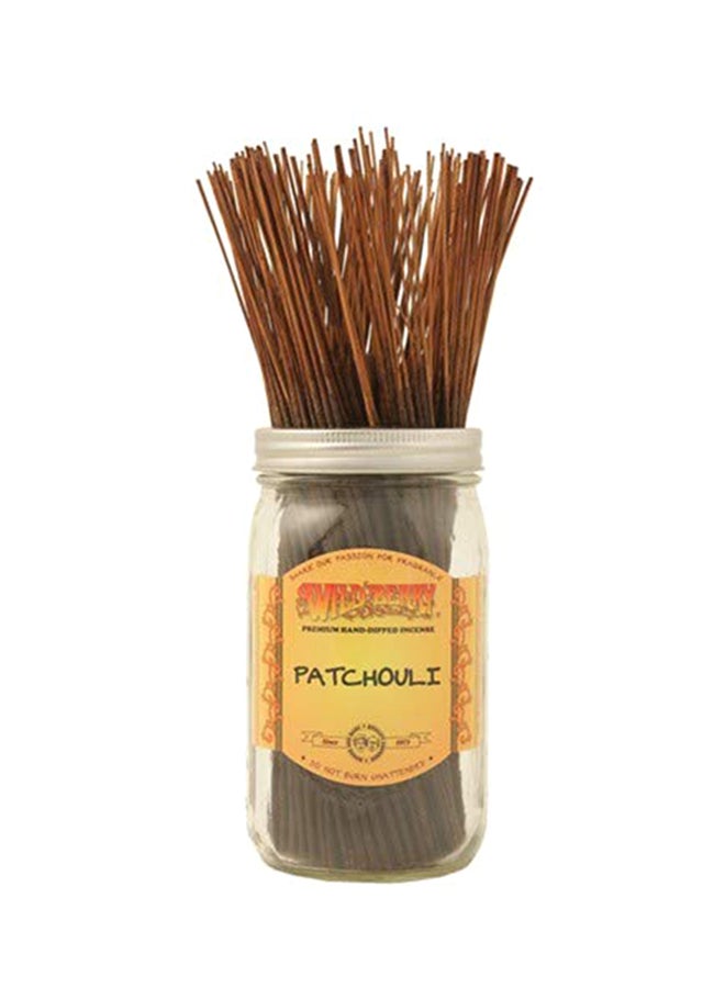 Wild Berry Incense Sticks - Patchouli - Classic Fragrance with Jasmine and Cedar Wood - Hand Dipped in The USA (100 Count) Patchouli - Image 1