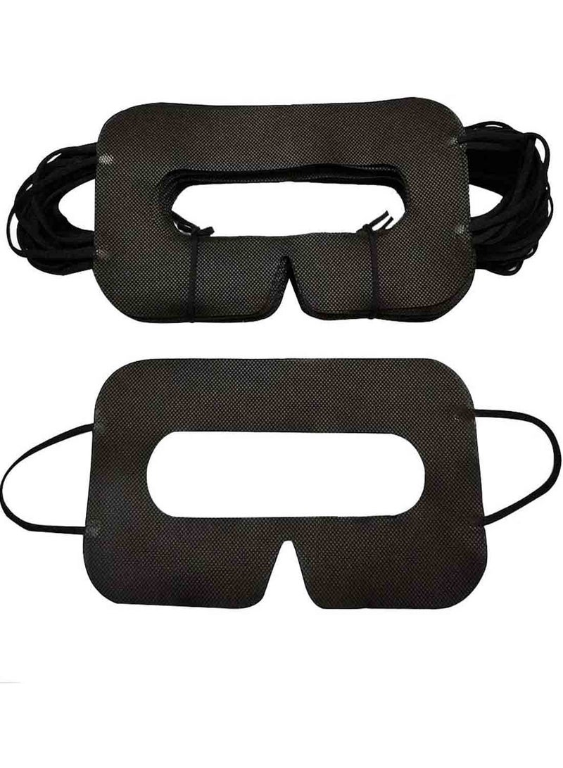 قناع الواقع الافتراضي قابل للتخلص منه بشكل عام لحماية العين، مناسب لـ Oculus/HTC/Gear VR، يمنع التهابات العين (أسود، 100 قطعة) - Image 4