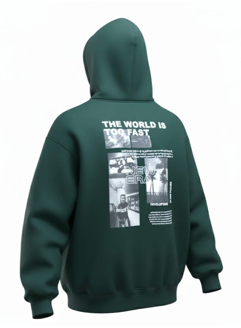 NEW ERA Men’s Oversized Hoodie – Winter High-Quality Hoodie with Modern  Design - Image 3