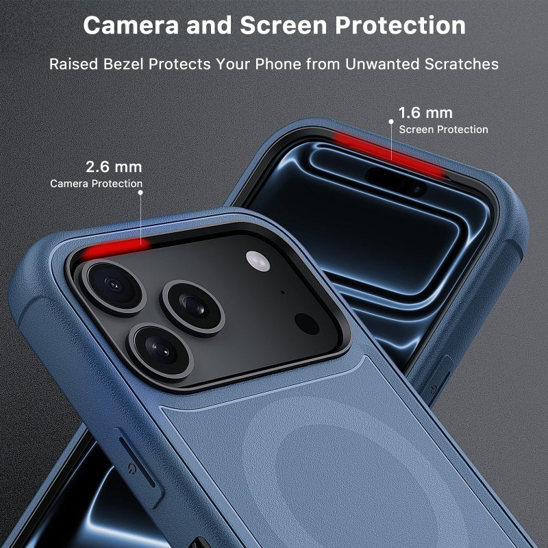 M MYBAT PRO for iPhone 17 Pro Max Case with Belt Clip Holster, Maverick Series 17 Pro Max Case[Compatible with Magsafe] w/Screen Protector,Anti-Drop,with 360Â°Rotating Kickstand,Heavy Duty Protection - Image 4