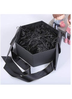 Boxwoods Black Shredded Paper Filler Gift Box Packing And Basket Filling  - Image 2
