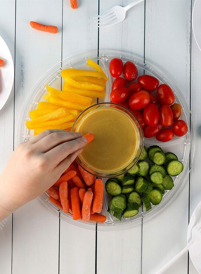 حامل كعكة أكريليك دائري شفاف مجموعة-2 قطعة، 1 قطعة غطاء كعكة من بيت أفضل و 1 قطعة سكين كعكة - قبة عالية الجودة، قاعدة دوارة لتزيين الكعك، طبق حلوى وفواكه يستخدم في الحفلات، الزفاف، أعياد الميلاد - Image 2