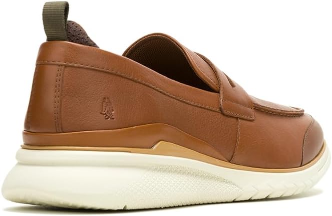 Hush Puppies Cognac Faux Leather Slip-On Shoes - Image 4