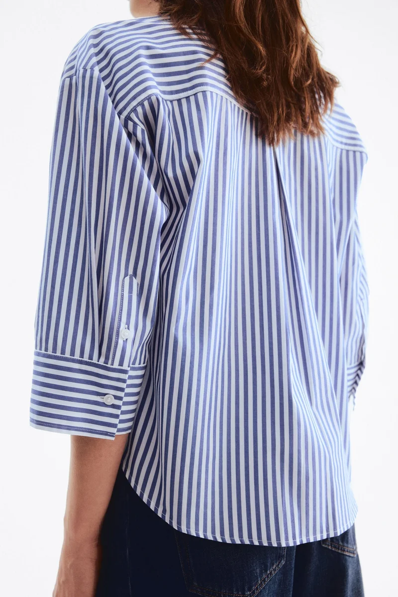 H&M  Short poplin shirt for Women | Best Price UAE