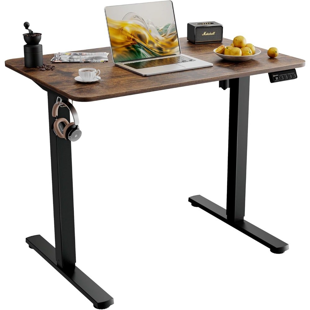 90 * 60 cm Electric Standing Desk, Adjustable Height, Sit Stand Up Desk for Home Office and Computer Workstations, Memory Controller
