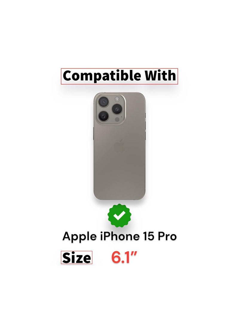 Generic - For Apple iPhone 15 Pro Shockproof King Kong Back Defender Cover , Defender Corners and Semi Transparent Back Compatible With Apple iPhone 15 Pro (6.1') (Clear) - Image 1