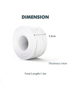 Fazza Caulk Strip Tape, Bath & Kitchen Tape Sealant Strip, PVC Self Adhesive Tub and Wall Sealing Sealer, 1.5Meters  - Image 2
