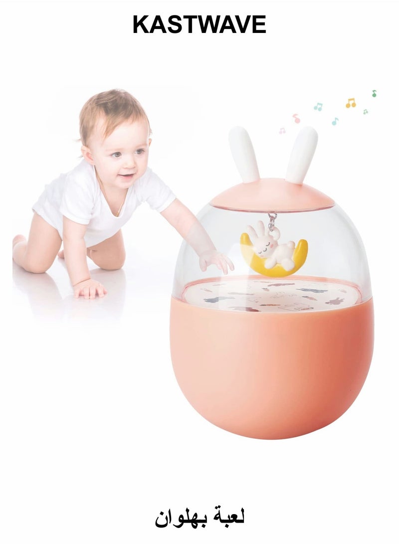 KASTWAVE Tumbler Toy for Baby, Roly Poly Toys(Pink) - Image 1