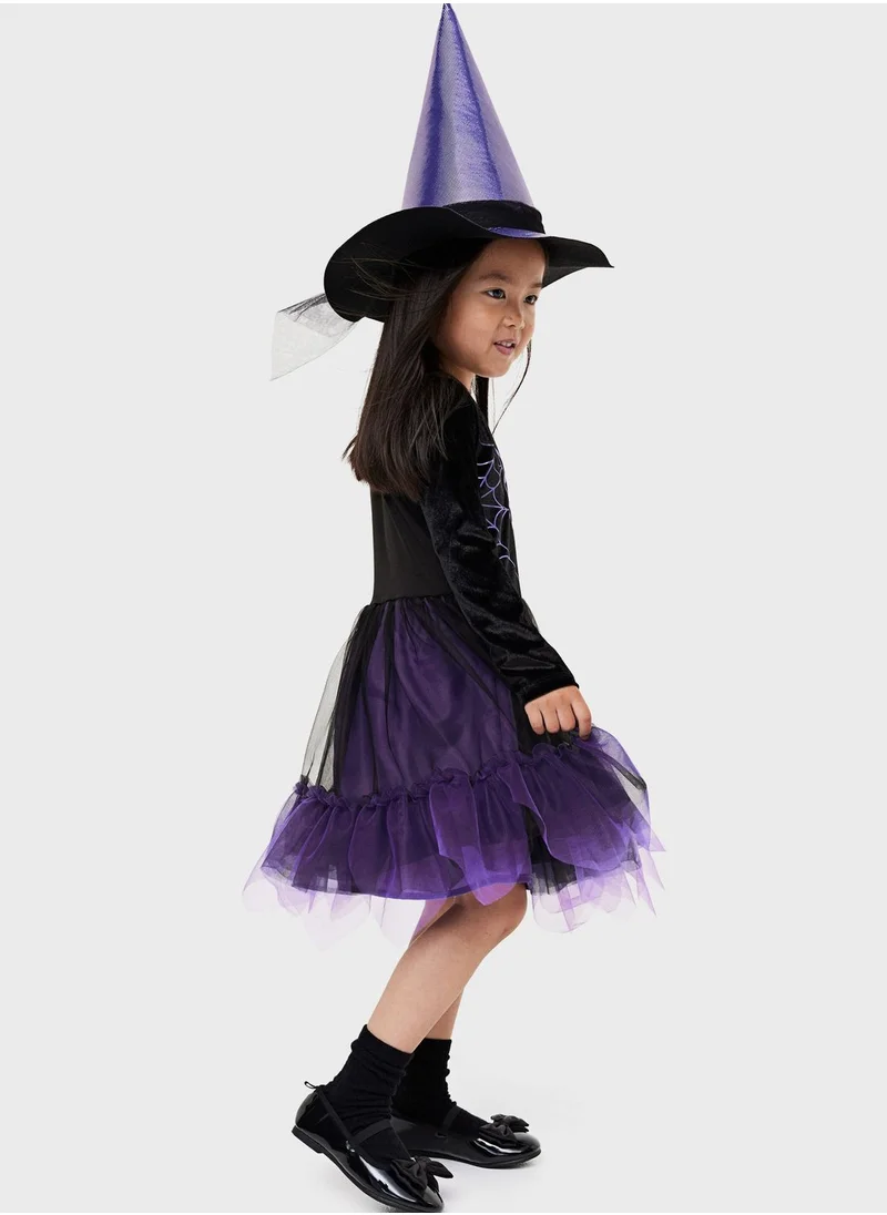 H&M Kids Scary Skeleton Midi Dress