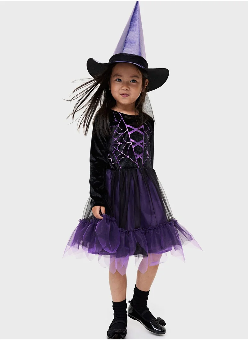 H&M Kids Scary Skeleton Midi Dress