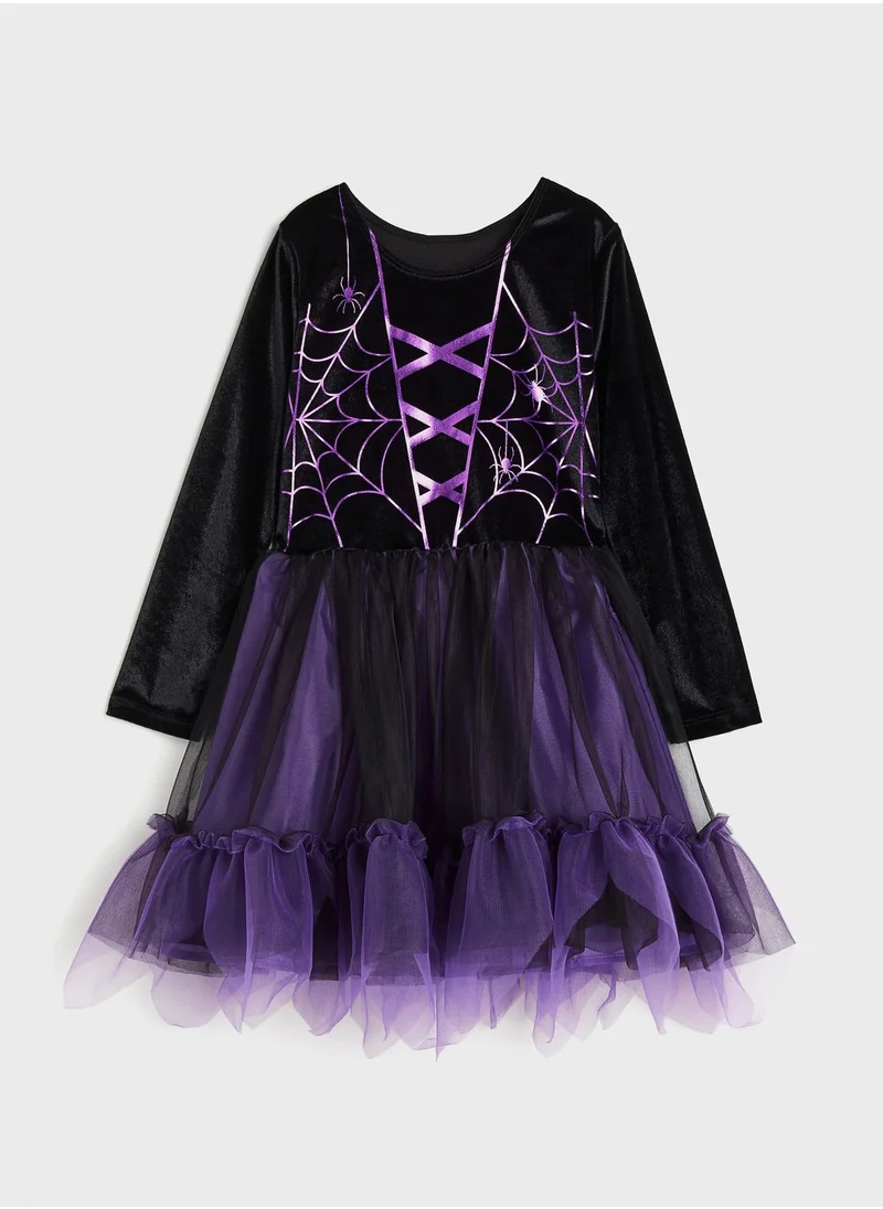 H&M Kids Scary Skeleton Midi Dress