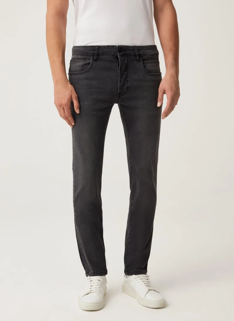 او في اس OVS Skinny Fit Stretch Jeans