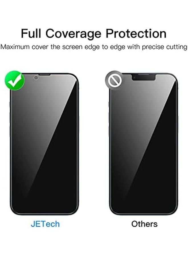 Jetech Privacy Full Coverage Screen Protector For Iphone 14 Plus 6.7 Inch With Camera Lens Protector Anti Spy Tempered Glass Film 2 Pack Each - Image 4
