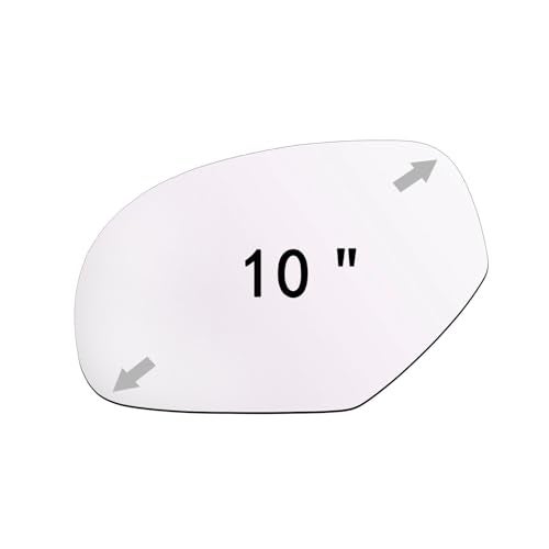 ReYee Mirror Glass fit for 2007-2014 Cadillac Escalade Chevy Avalanche Silverado Suburban Tahoe GMC Sierra Yukon Driver Left Side Mirror Glass LH No Backing Plate Flat Including Adhesive - Image 3