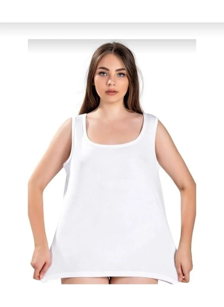Jiber 640 Women's Battal Wide Strap Undershirt 10 Pieces