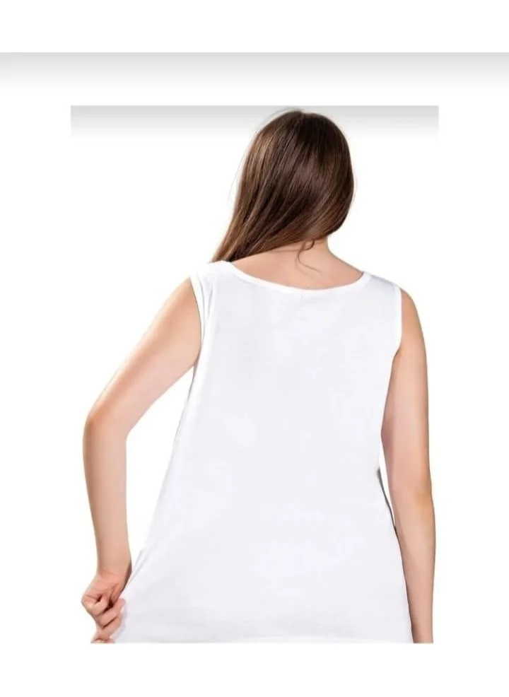 Jiber 640 Women's Battal Wide Strap Undershirt 10 Pieces