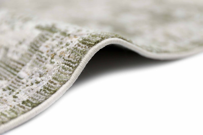 Alkaffary Carpet Lilaf Soft texture with long lasting durability Size 3.00x4.00 , Color Green-Cream - Image 5