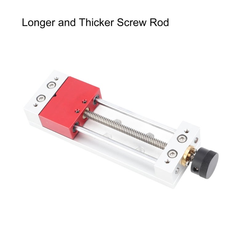 Bench Clamp: 0-100mm Wide Clamping Range, Thickened Extended Double Sleeve Screw Rods - Premium Aluminium Alloy Drill Press for DIY Crafting, Polishing, Engraving Projects - Image 3