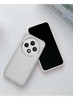 Wtech Oppo Reno12 F 4G / 5G 2024 Soft Transparent TPU Silicone Ultra Thin Phone Stylish Electroplated Camera Border Back Case Cover White  - Image 2