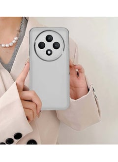 Wtech Oppo Reno12 F 4G / 5G 2024 Soft Transparent TPU Silicone Ultra Thin Phone Stylish Electroplated Camera Border Back Case Cover White  - Image 4
