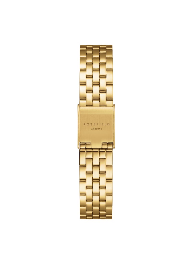 RoseField - Rosefield The Boxelle White Dial Gold Steel Women Watch, BWGSG-B01 - Image 1