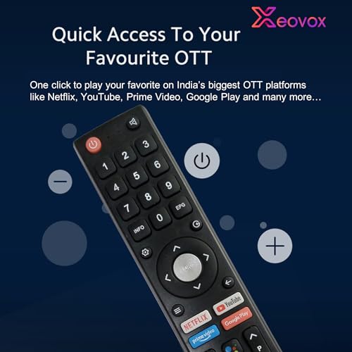 Xeovox Remote for BPL LED Tv Suitable for BPL Smart Android 4k LED UHD HD LED Tv with Hotkeys Without Voice Command - Image 3