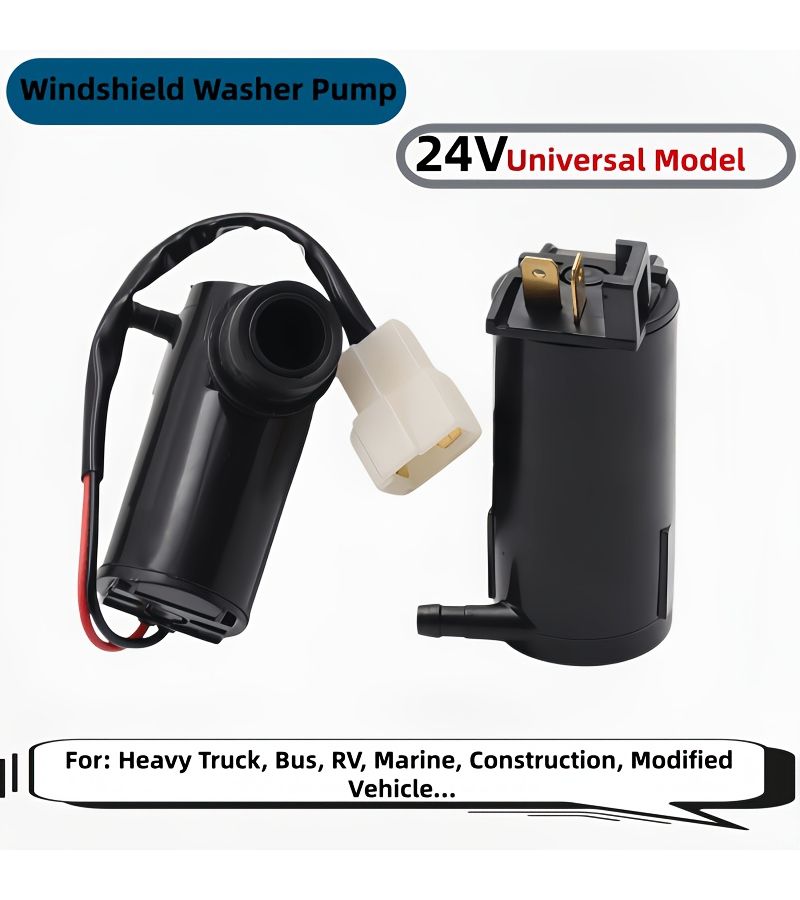 Universal 24V Cordless Water Spray Motor Windshield Wiper Pump for Truck Bus RV Boat - Image 1