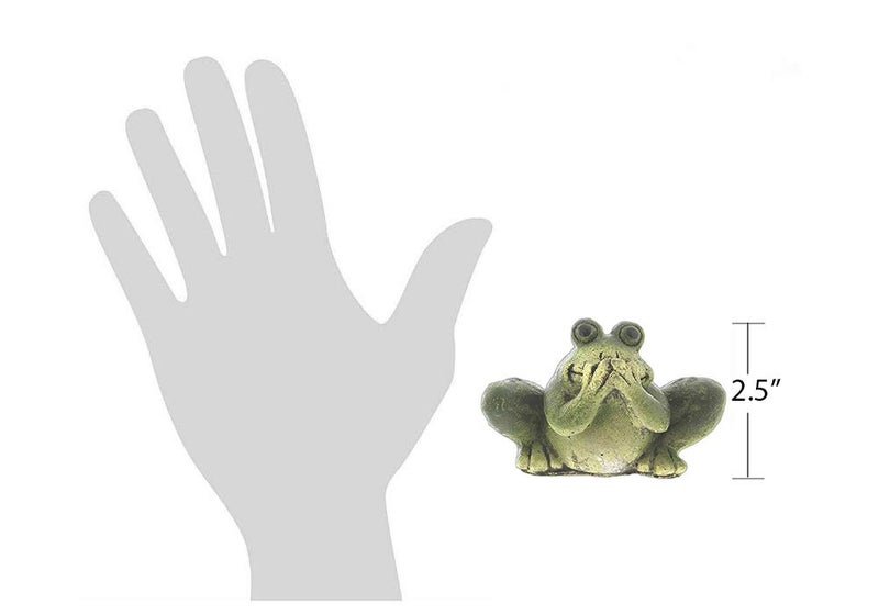 Distinctive Designs Set of 3 'See, Hear, Speak No Evil' Frog Figurines - Image 2