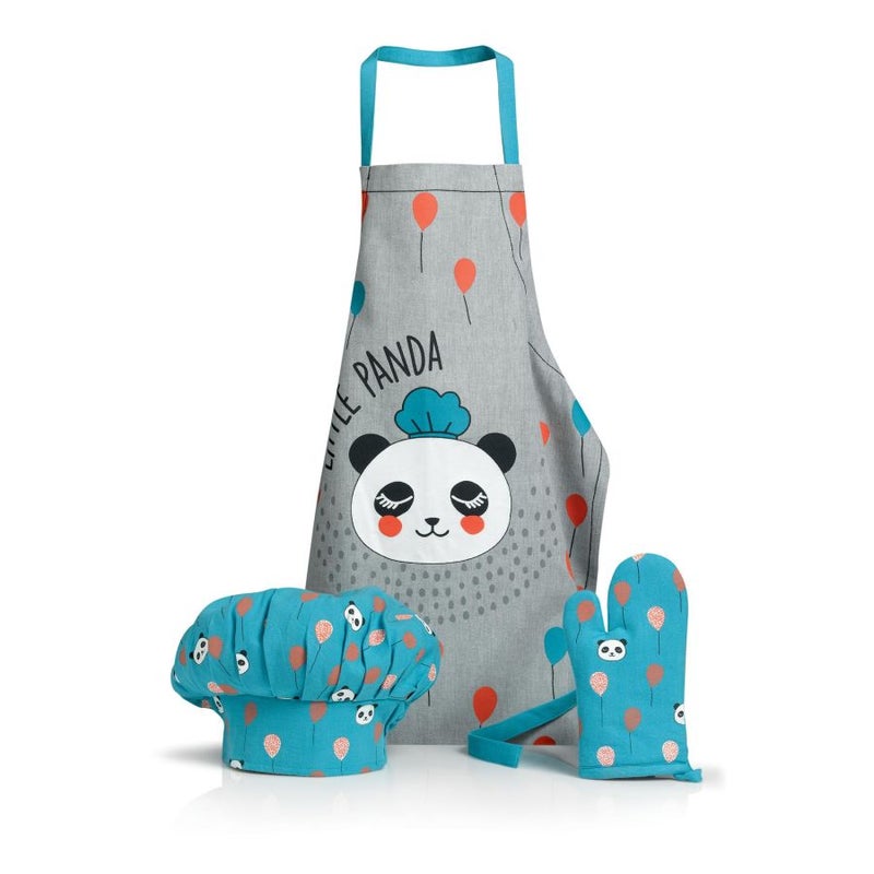 Kids P&a Apron, Glove, & Chef Hat Set