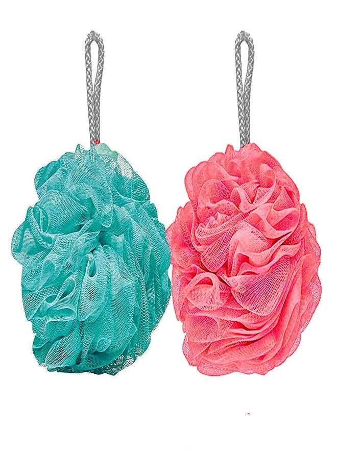K3 ZONE Premium Bathing Round Loofah for Men and Women with rope (Pack of 2) - Image 1