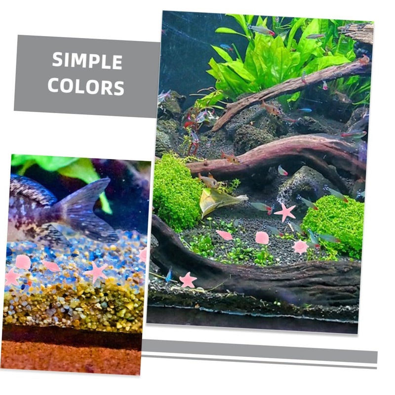 100 Pcs Glow In The Dark Aquarium Rocks Decorative Stones For Fish Tank Landscaping - Image 4
