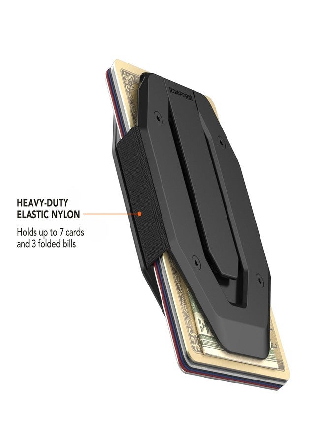 Rokform - Fuzion Magnetic Aluminum Wallet with Stand, Designed for Mag Safe Compatible Phone Cases (Black), Black, Minimalist - Image 3