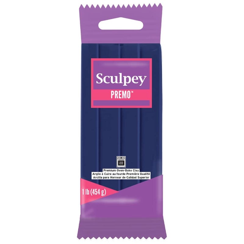 Sculpey Sculpey Premo Polymer OvenBake Clay Ultramarine Blue Hue Non Toxic 1 lb bar 