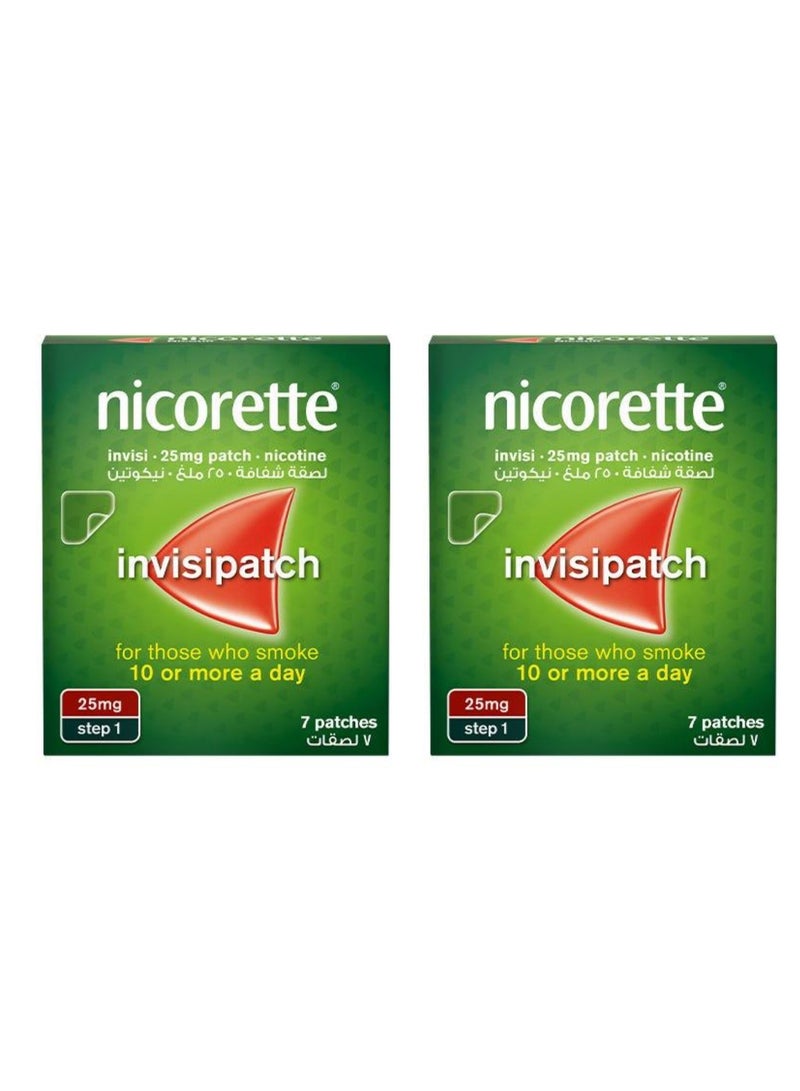 nicorette Pack of 2 Nicorette Patches 25mg 7 Pcs - Image 1