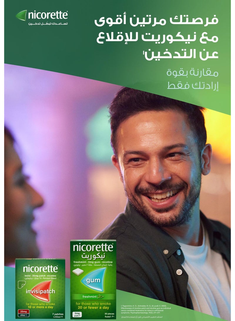 nicorette Pack of 2 Nicorette Patches 25mg 7 Pcs - Image 2
