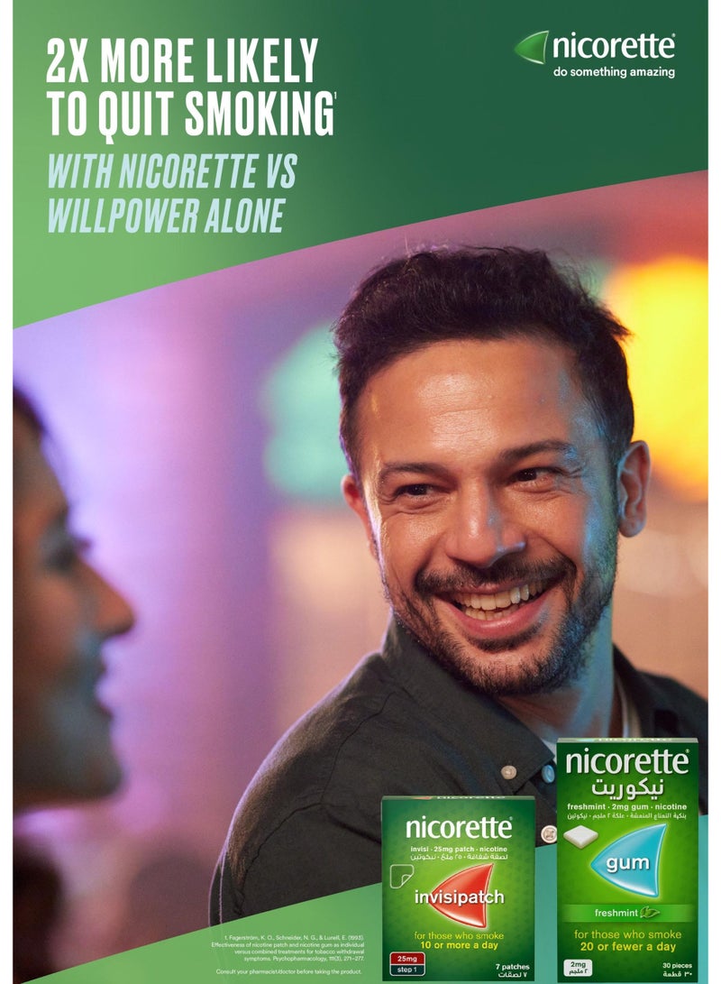 nicorette Pack of 2 Nicorette Patches 25mg 7 Pcs - Image 3