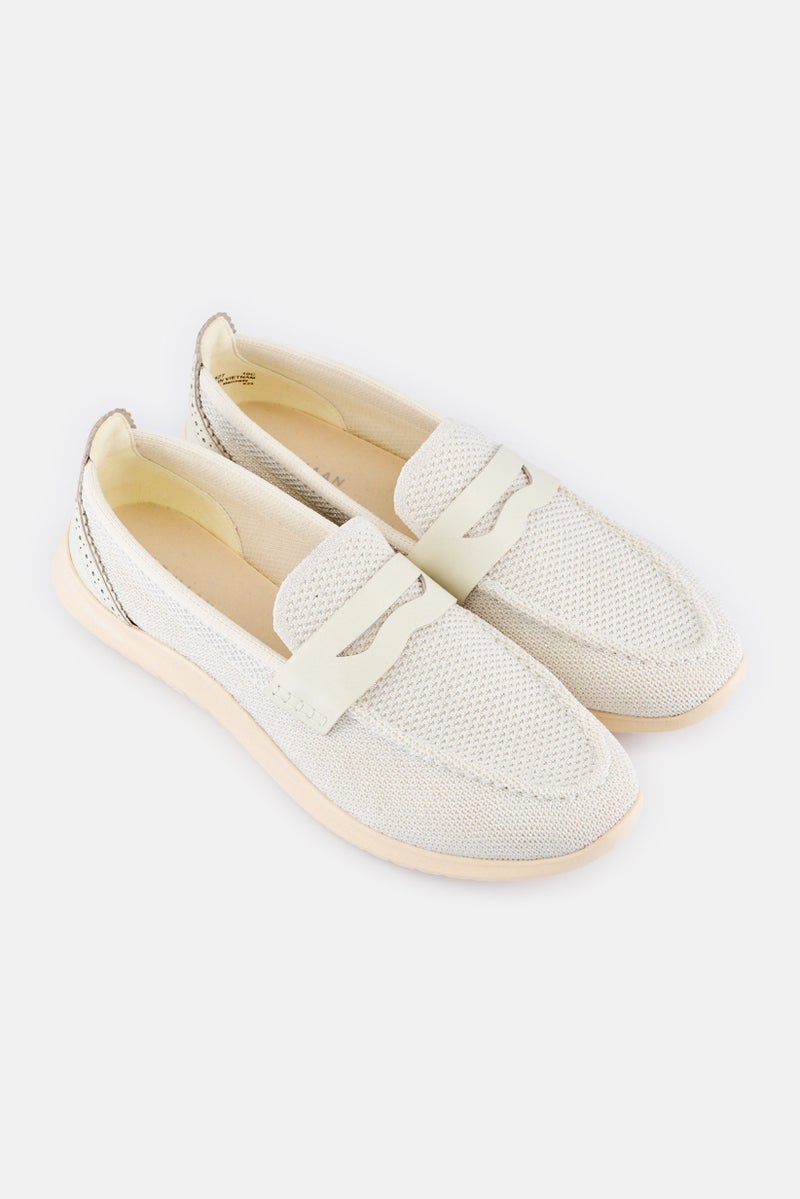 COLE HAAN Women Wide ZG Meritt Slip On Casual Shoes, Silver - Image 4