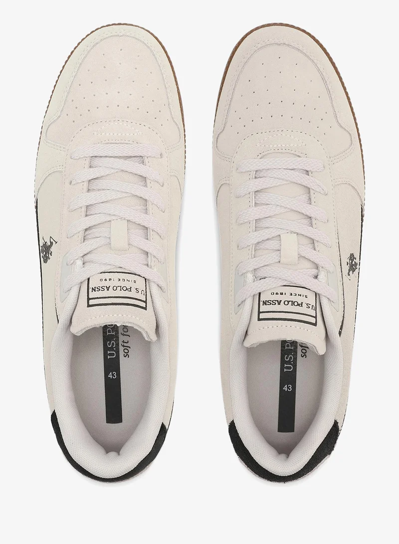 U.S. Polo Assn. 6M PERRY S GLB 6FX MEN OD_STONE Perry S Men's Casual Walking Sneakers - Stone for Men | Best Price UAE