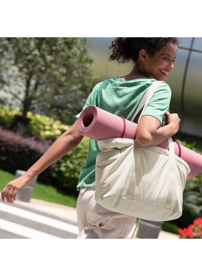 باج سمارت حقيبة توت BAGSMART للنساء مع سحاب، حقيبة رياضية مع أقسام، حقيبة عمل للممرضات، حقيبة رقص ويوغا للرياضة والسفر  - Image 1