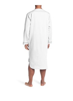 Sthxyfaith Muslim White Men’s Robe, Pajamas Night Sleep Cotton Robe  - Image 4