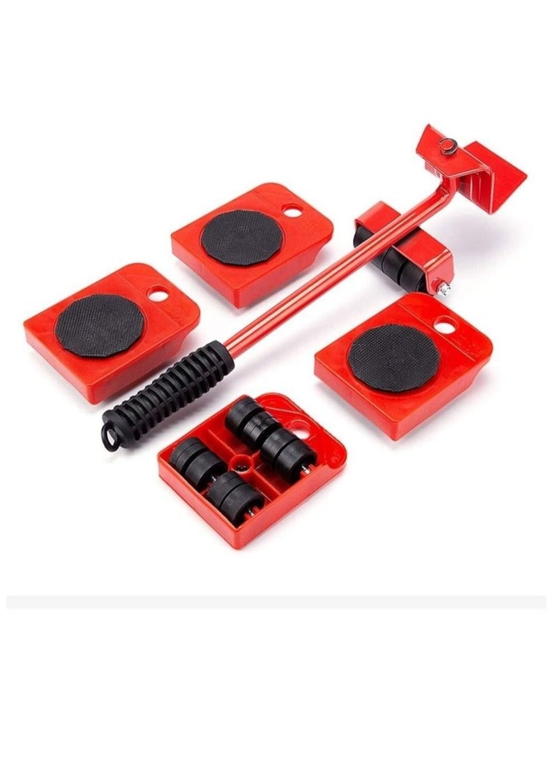 Moving Furniture Tool Transport Shifter With 5 Pack Wheel Slider Remover Roller Furniture Moving System - Lifting Tool Heavy Duty Moving Rollers Furniture Appliance  - Image 1