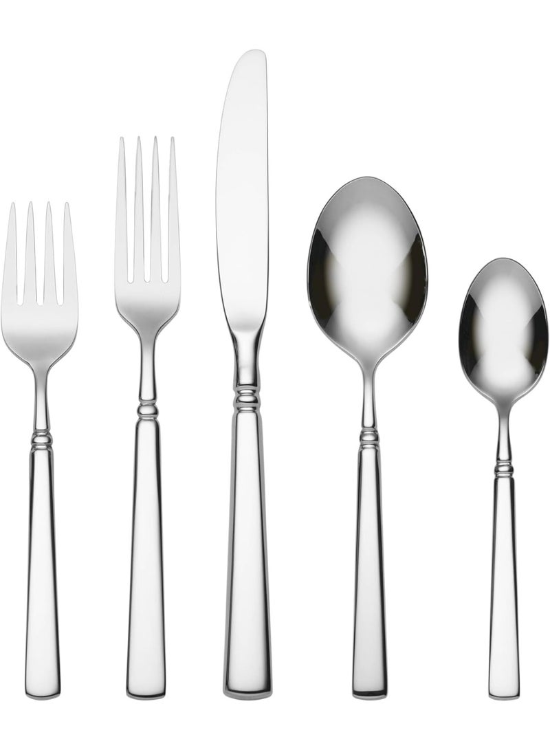 Oneida Easton Flatware, 5 Piece, Silver - Image 1