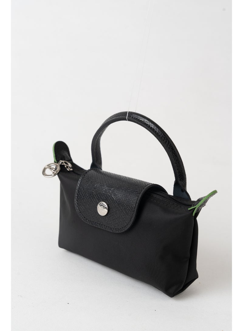 Longchamp Le Pliage Original comes in a small bag with a handle and a shoulder strap  Eco-Black- recycled canvas - Image 5