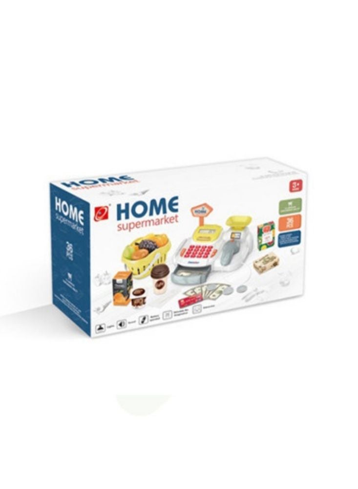 Premium Home Supermarket Cash Register Toy Set – Pretend Play Grocery Store for Kids - Image 1