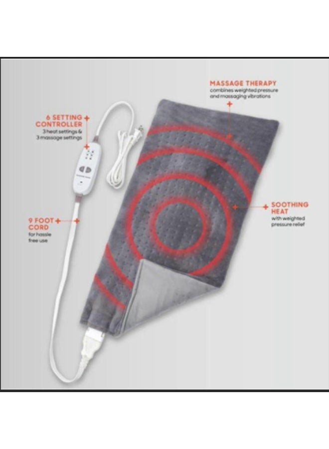 وسادة التدفئة والمساج الموزونة – 9 أوضاع مهدئة للمساج – حرارة علاجية وضغط بـ دقة عالية لتخفيف آلام العضلات - Image 3